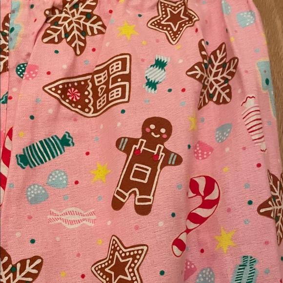 Gingerbread and Candy Cane Women’s Pajama Pants - Pink - Picture 5 of 9